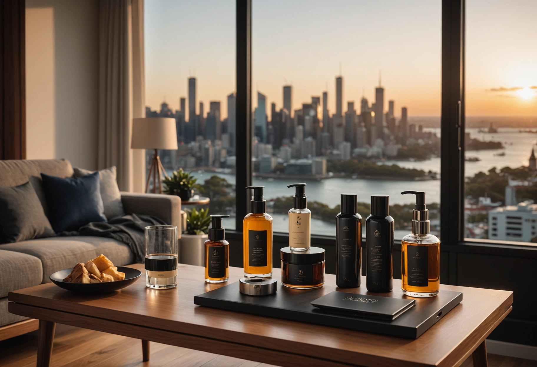 Premium nang products displayed in a modern Sydney apartment.