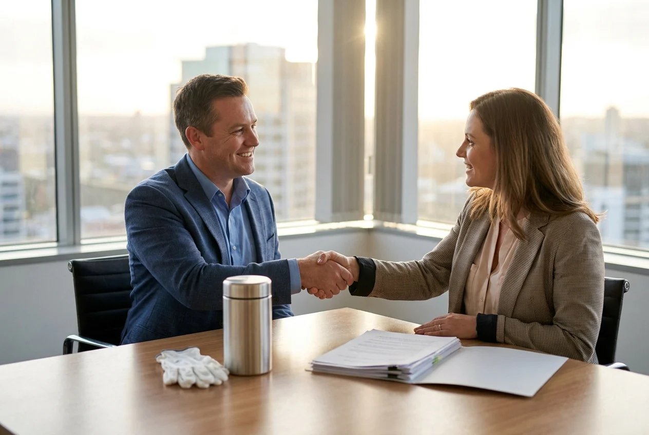 Why Choose Nang Sydney for Convenient and Premium Nang Products 2 Photographic editorial medium shot of a trust-building customer testimonial moment for Nang Sydney, featuring a