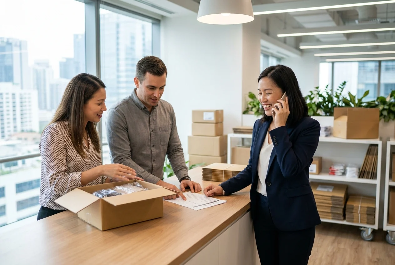 Ordering Nangs in Sydney: What Sets Premium Services Apart 1 Professionals discussing order plan in a bright Sydney office.